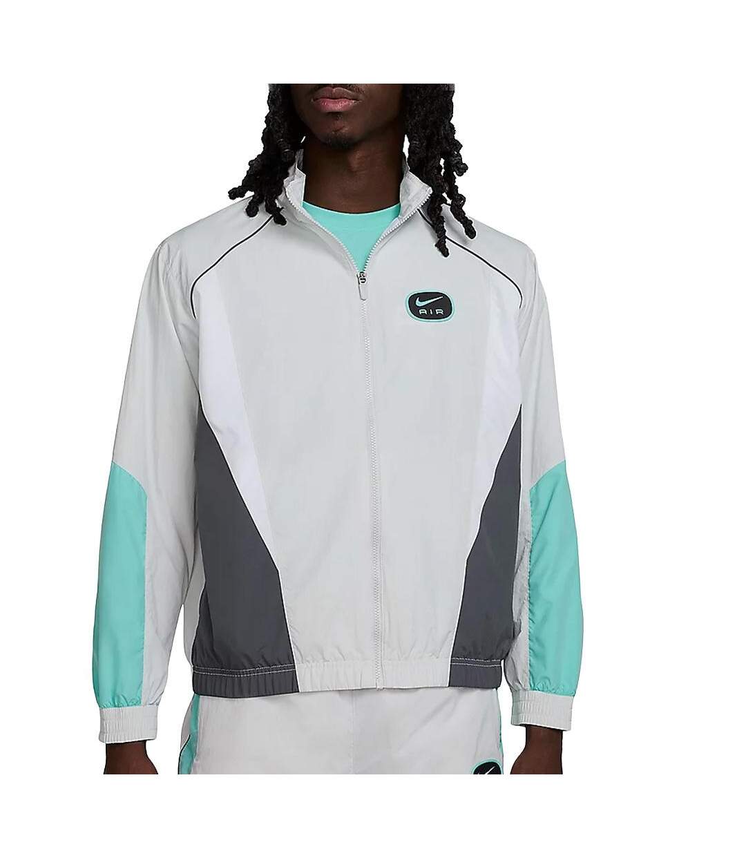 Veste blanche/turquoise/noire homme nike m nsw sw air-1