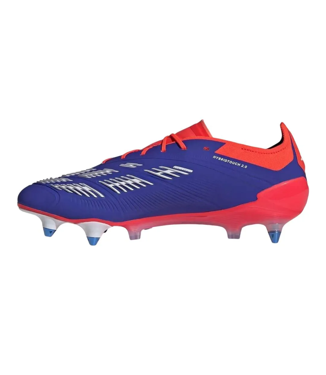 Chaussures De Foot Pour Terrain Souple Predator Adulte Bleu Blanc Rouge Adidas-3