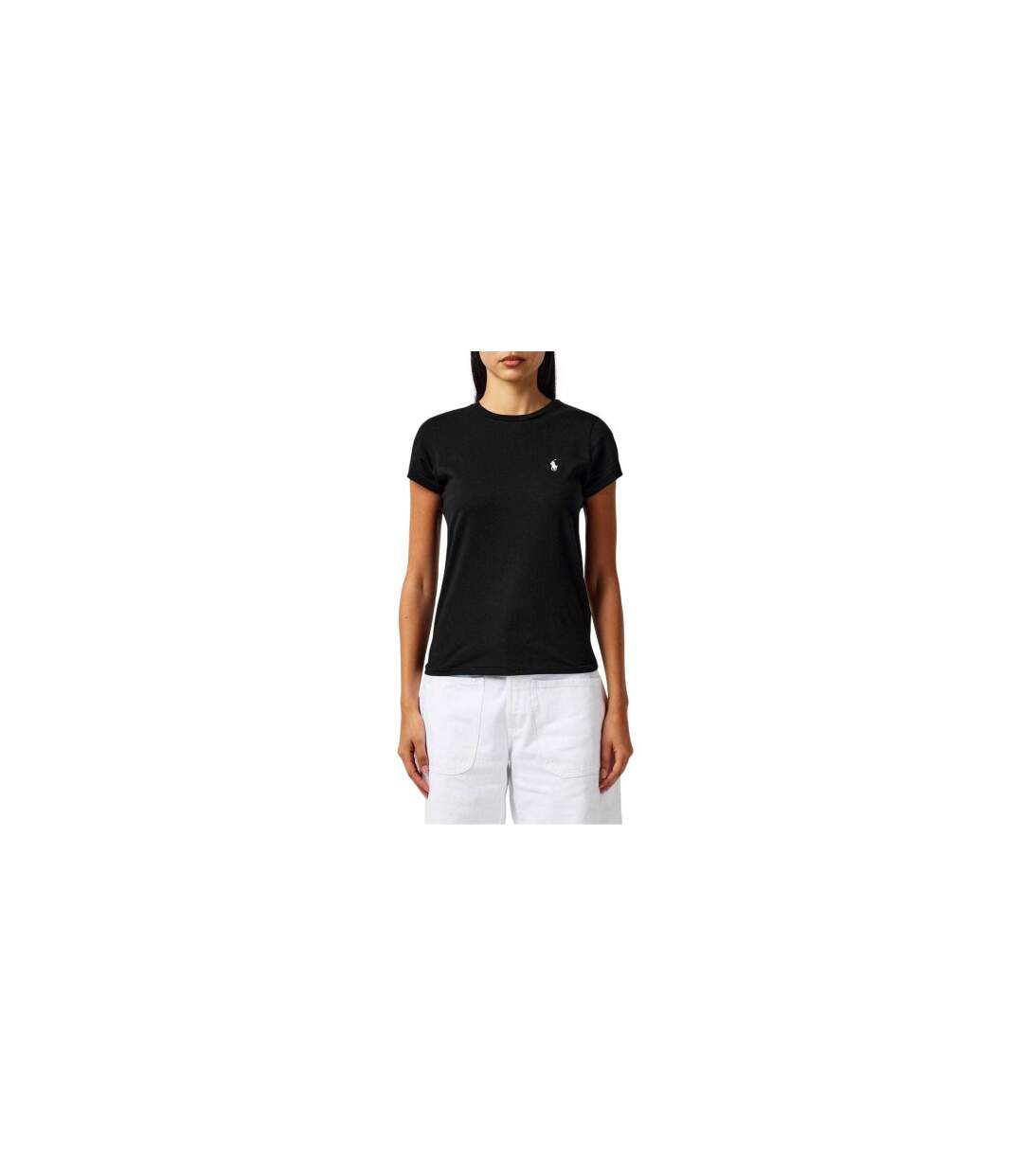 Womens/ladies Jersey T-shirt Black Ralph Lauren-1