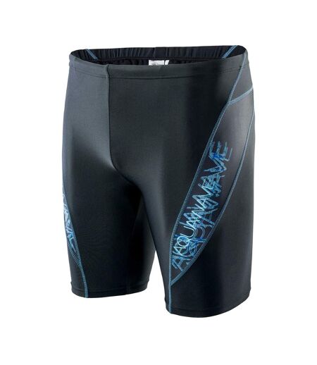 Aquawave Mens Barid Swim Shorts (Black/Blue Curacao)
