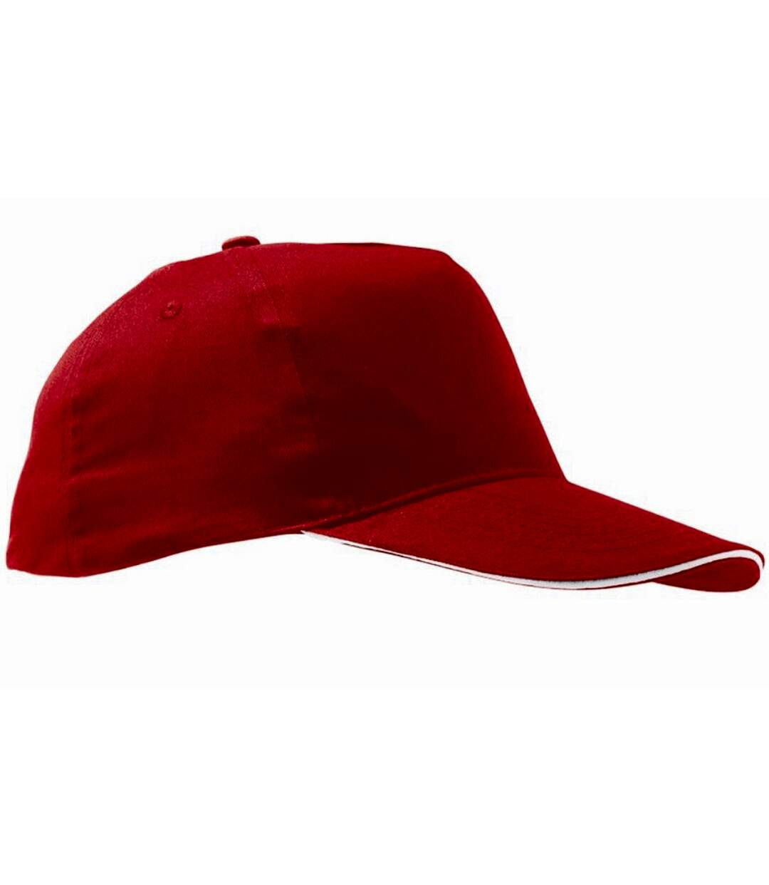 Sunny casquette adulte rouge/blanc SOLS-1