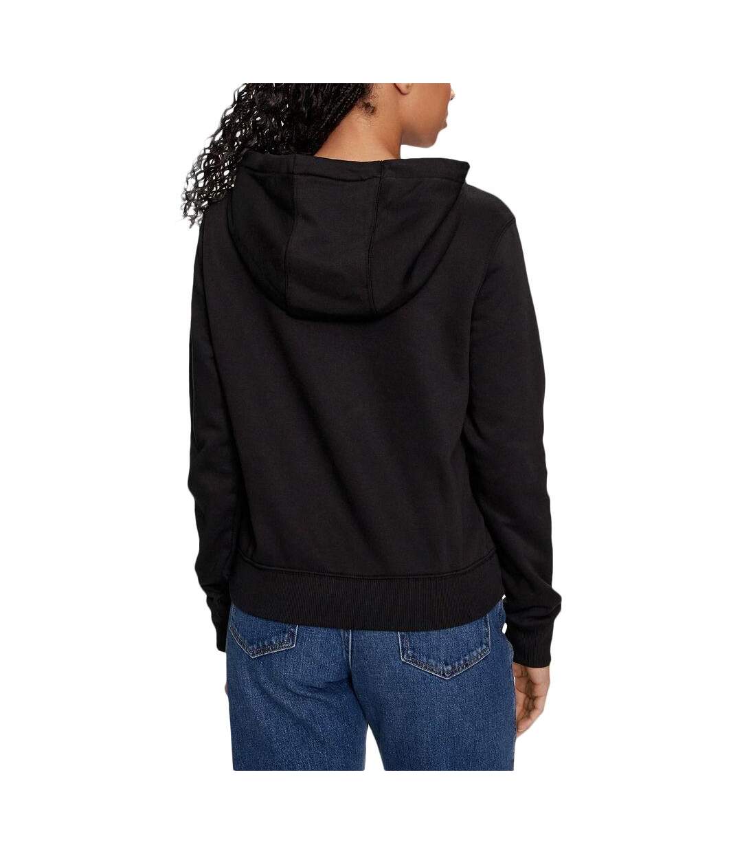 Sweat zippée noir femme tommy hilfiger flag t-black-2