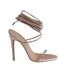 Womens/ladies Stiletto Heel Gladiator Sandals Champagne Gold Where´s That From-4