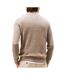 Pull marron homme tommy hilfiger pima ybi-2