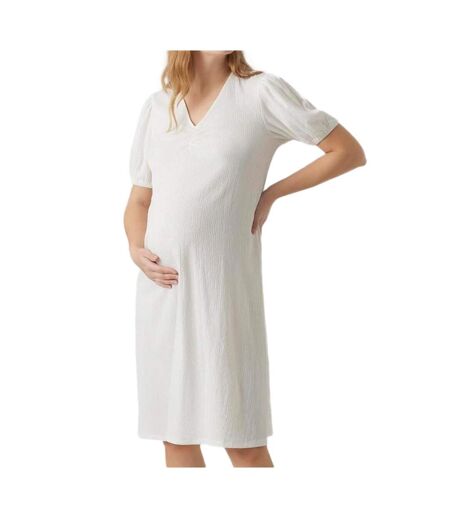 Robe blanche femme mamalicious mylah solid