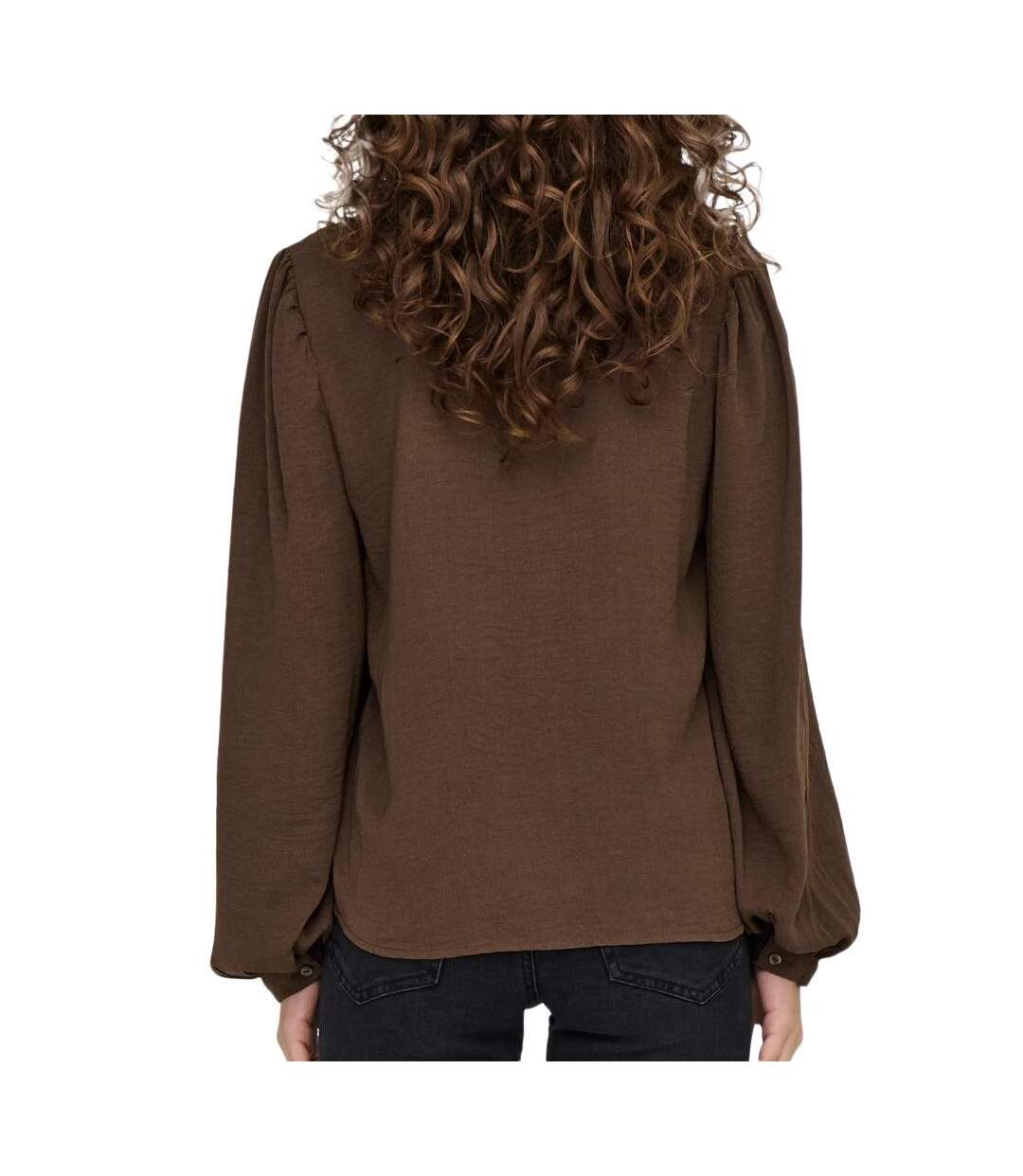 Blouse marron femme jdy rachel - s-2