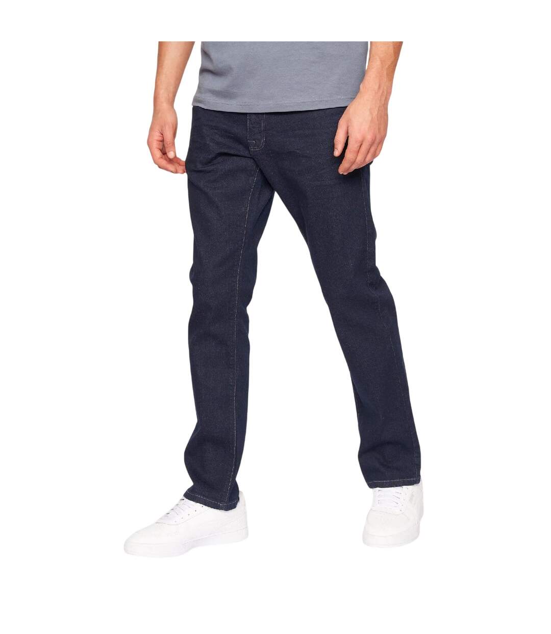 Jean Motif/style Couture Brute Homme Bleu Crosshatch-4
