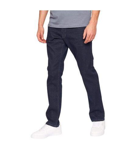 Jean Motif/style Couture Brute Homme Bleu Crosshatch