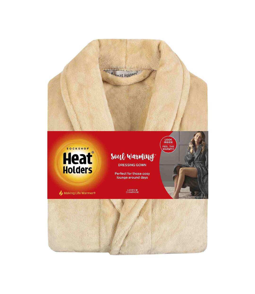 Robe de chambre en polaire thermique d'hiver pour femme-2