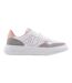 Womens/ladies Leather Platform Trainers White Pink Armani Exchange-1