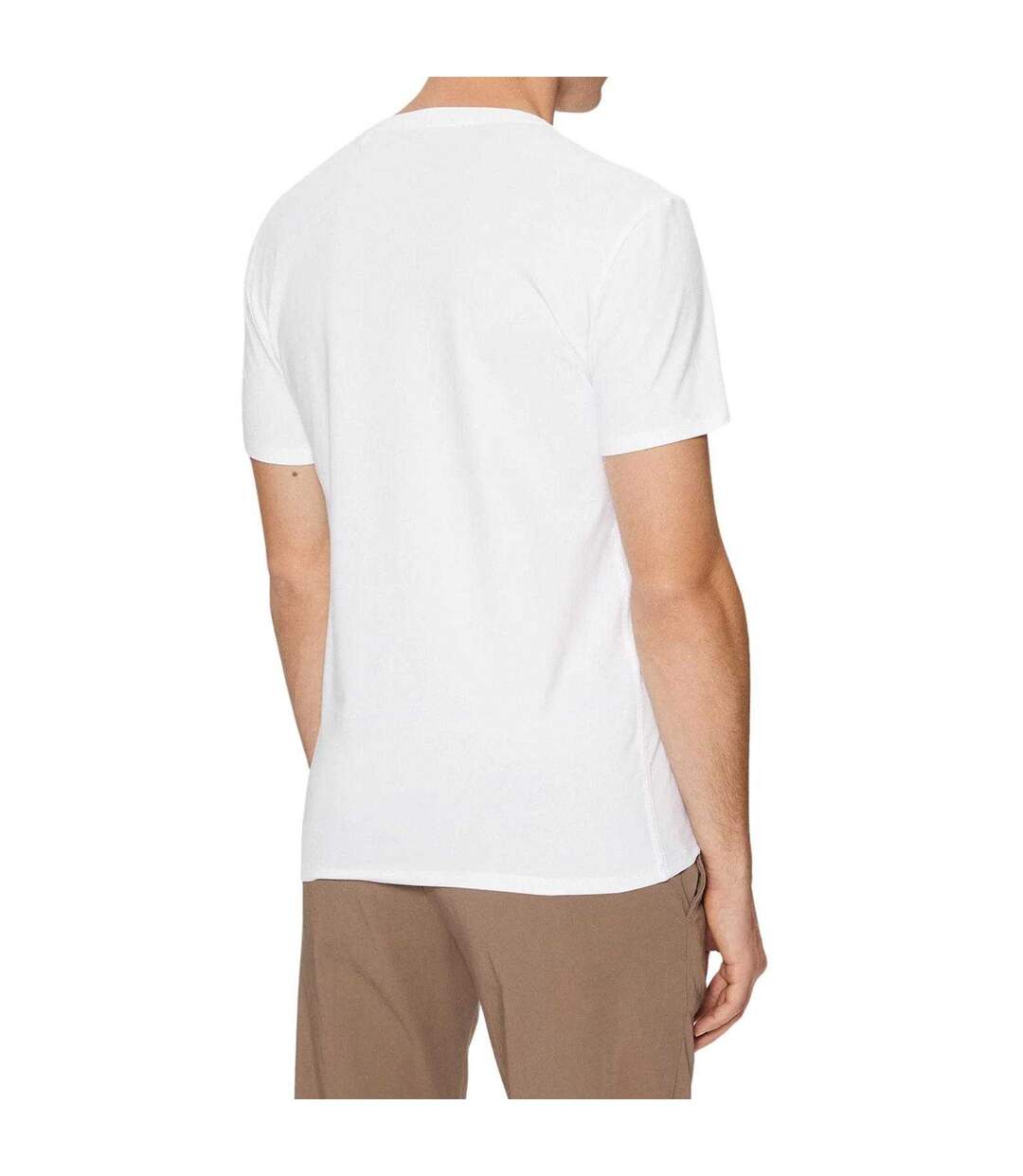 T-shirt Motif/style Logo Homme Blanc Guess-2