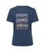 Womens/ladies Three Peaks Graphic Back Print T-shirt Navy Mountain Warehouse-2