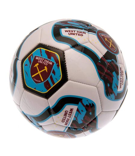 West Ham United FC - Ballon de foot (Bordeaux / Bleu / Blanc) (Taille 5) - UTBS3872