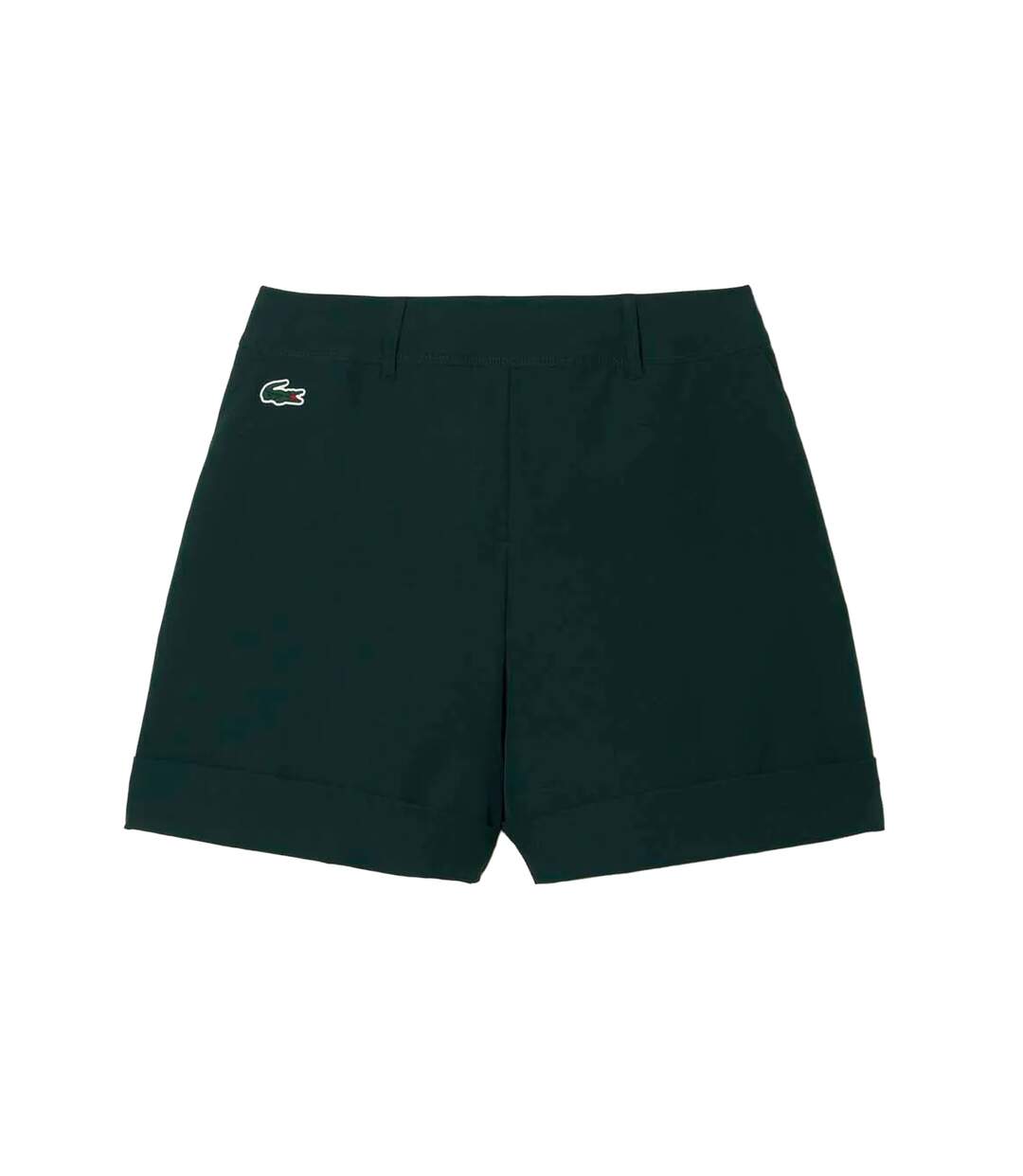 Womens/ladies Taffeta Stretch Golf Shorts Green Lacoste-1