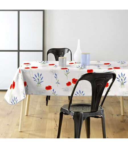 Nappe Imprimé Sisteron 140x240cm Blanc