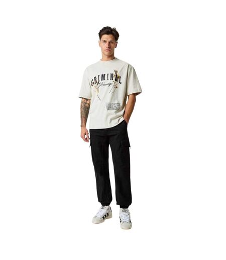 T-shirt Gift Of Life Homme Beige Gris Criminal Damage