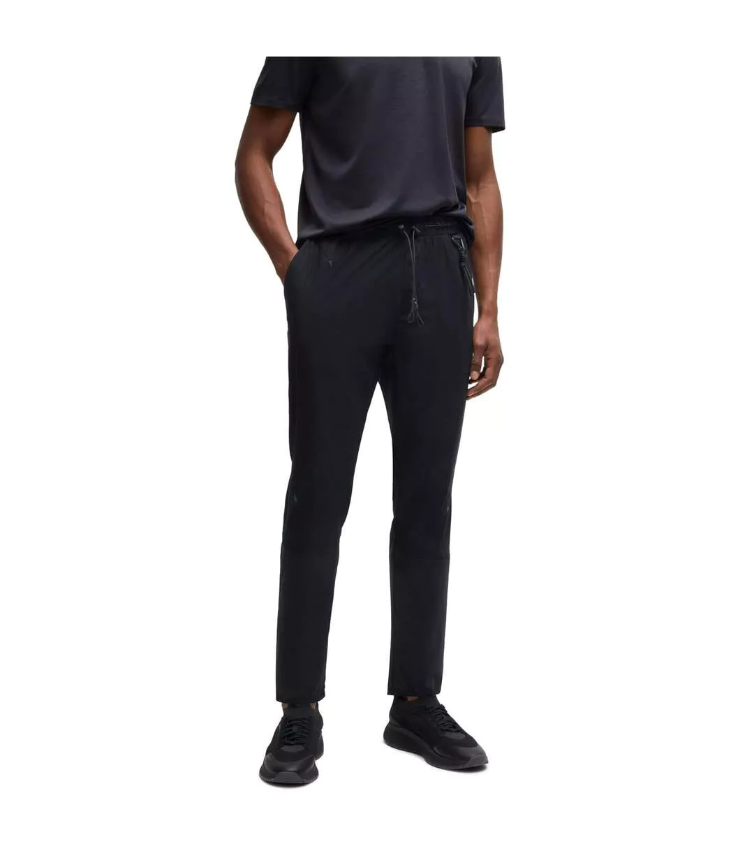 Pantalon De Survêtement Hwoven Homme Noir Boss-1