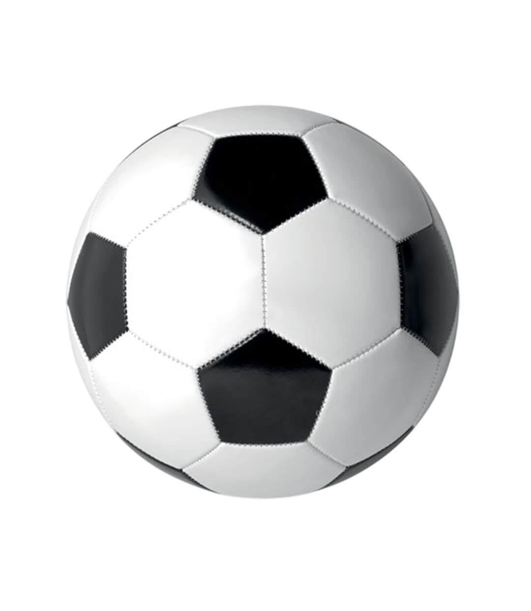Ballon De Foot Soccer Taille 5 Blanc Noir MidOcean-2