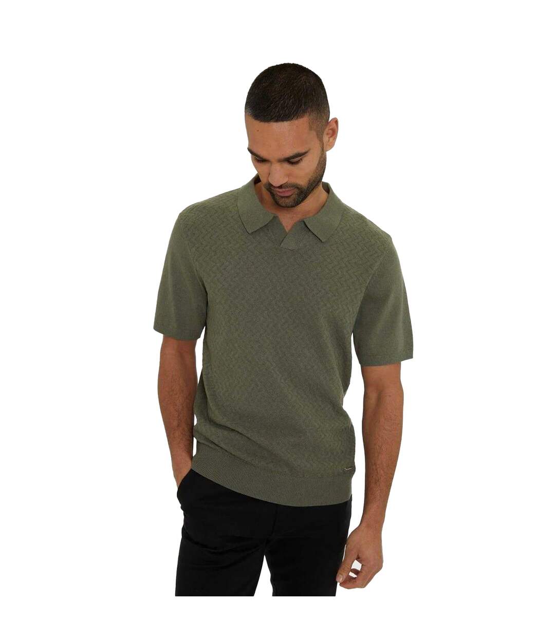 Mens Sny Bank Polo Shirt Dark Sage Ben Sherman-1