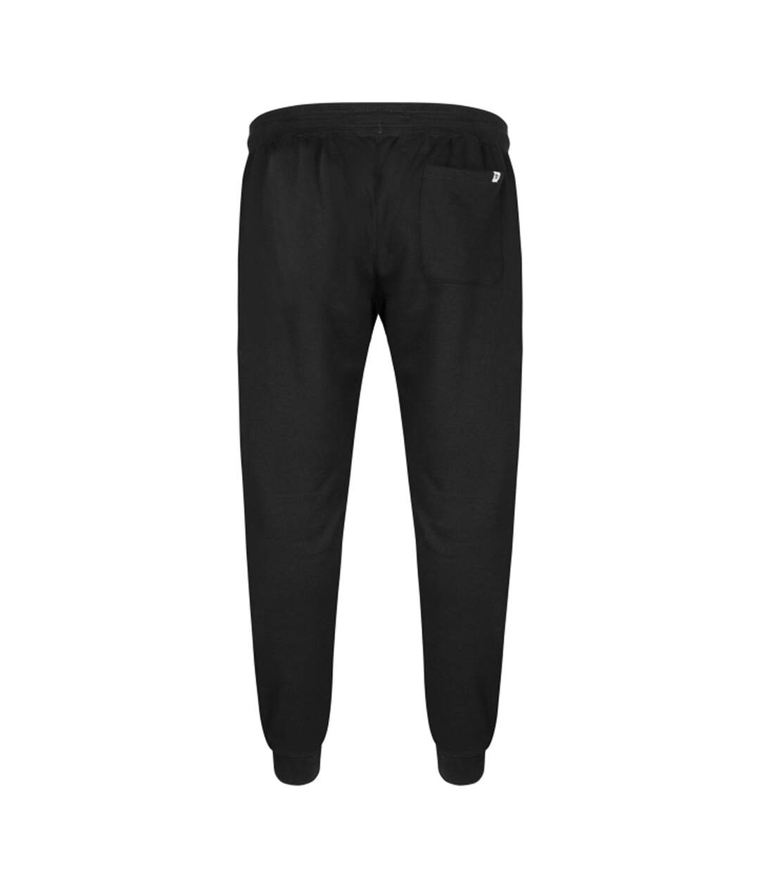 Mens D555 Brandon Cuffed Kingsize Jogging Bottoms Black Duke-3