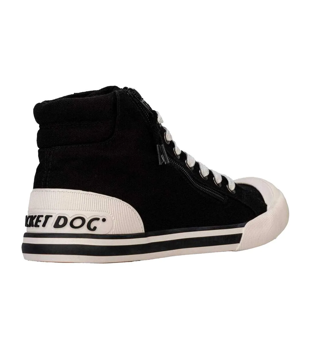 Tennis Montantes En Toile Jazzin Hi Femme Noir Rocket Dog-2