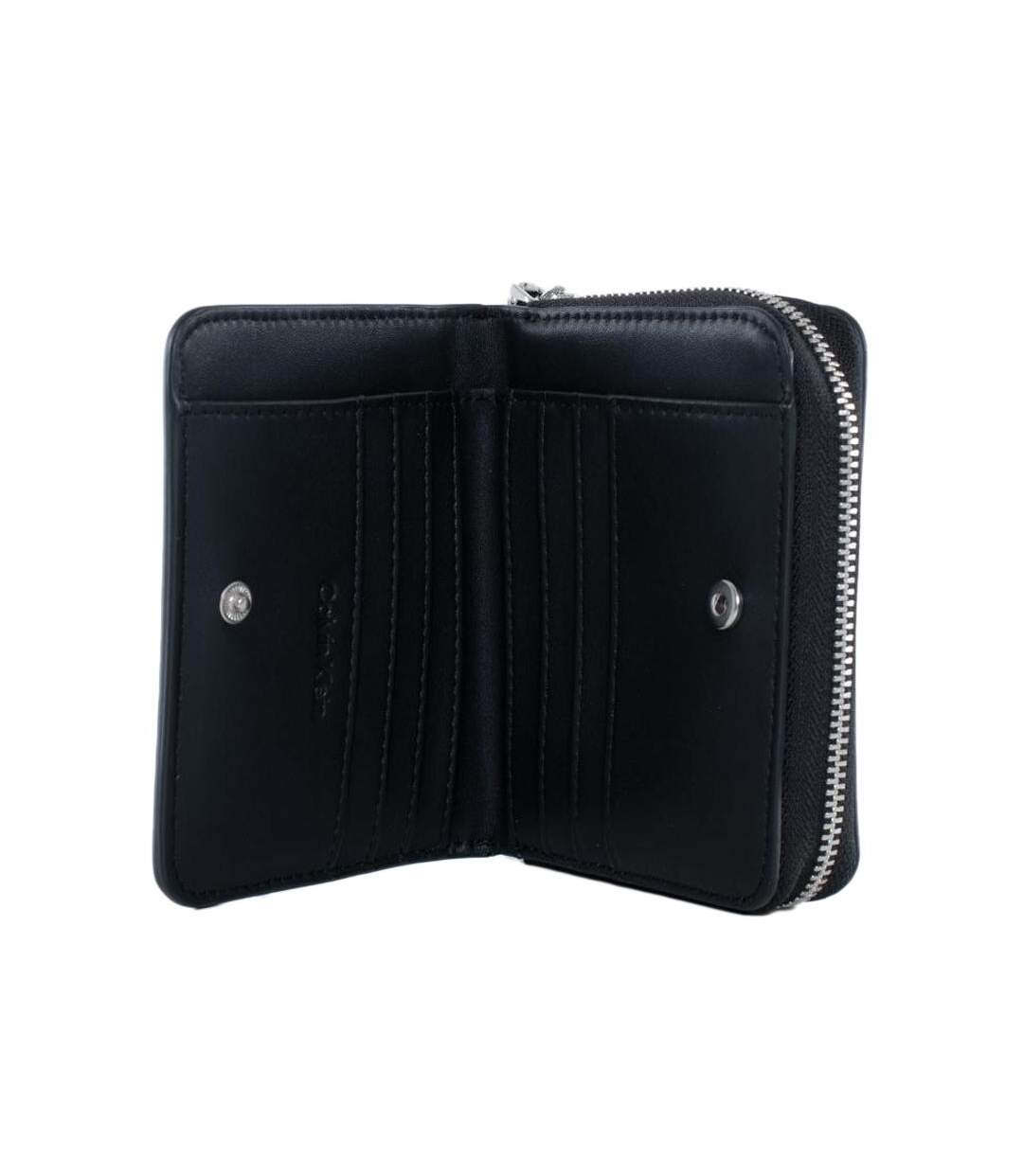 Portefeuille noir femme calvin klein jeans ck-2