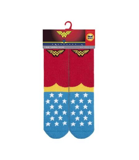 Heat Holders Lite - 1 Paire Chaussettes Wonder Woman Femme | Drôle Chaude Marvel