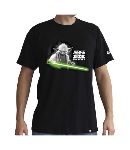 T-shirt Motif Yoda Homme Noir Star Wars