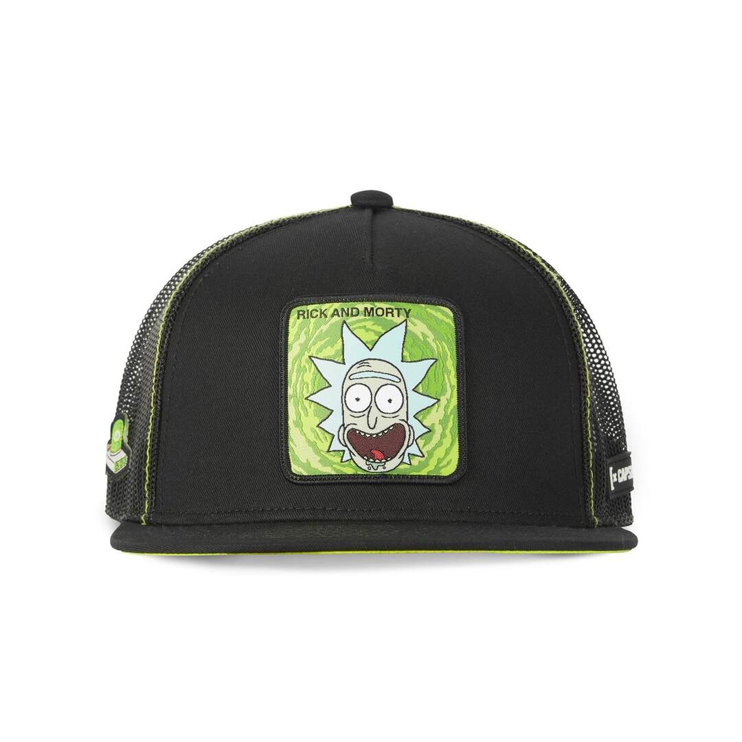 Casquette snapback  visière plate avec filet Rick et Morty Rick Capslab-2