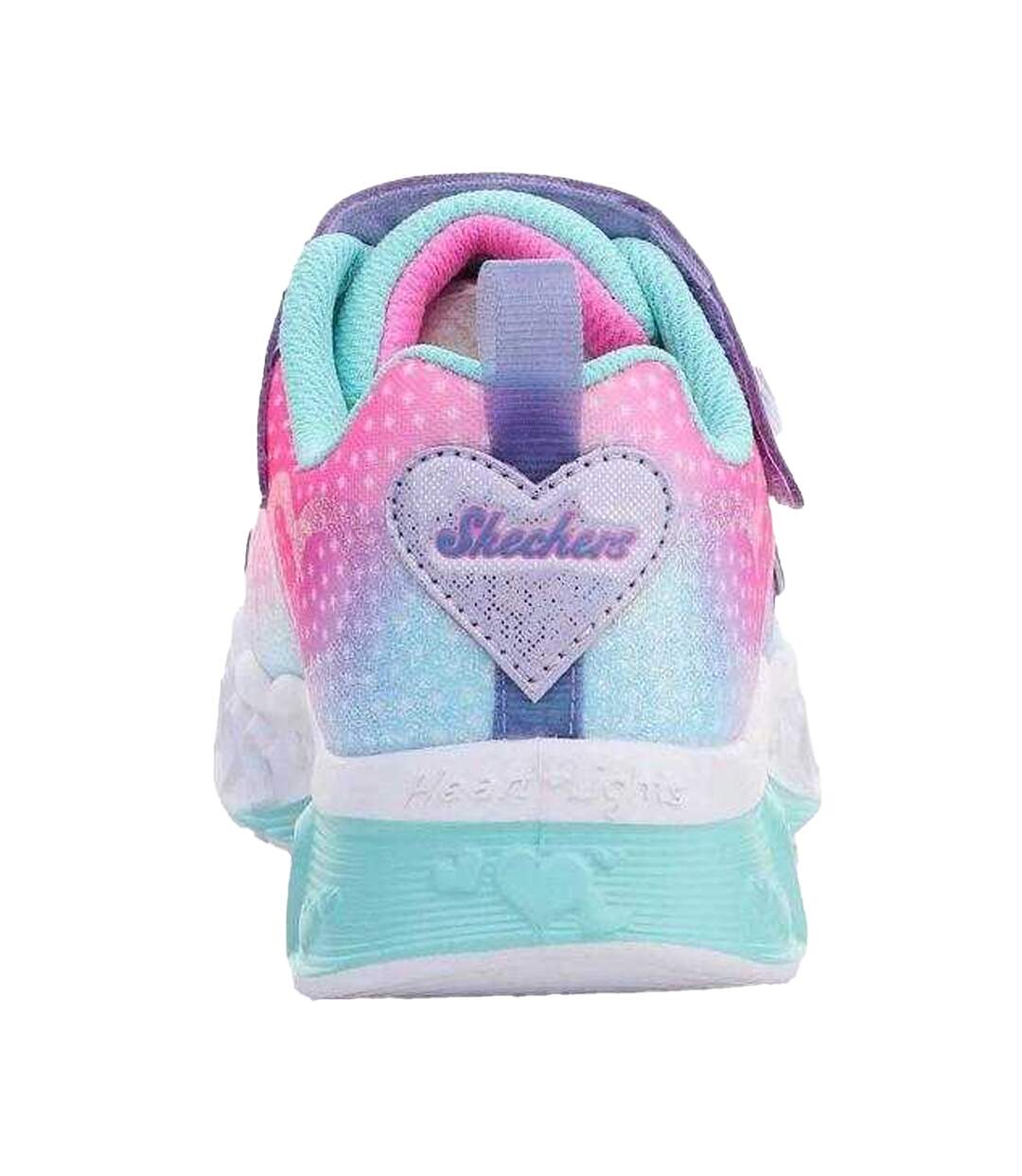 Baskets Motif/style Illuminé Flutter Heart Enfant Rose Skechers-2