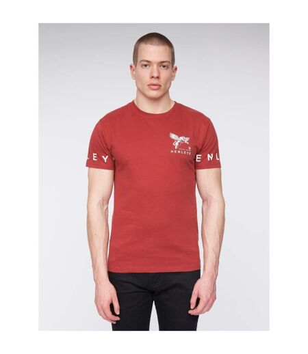 T-shirt homme rouge foncé Henleys Henleys