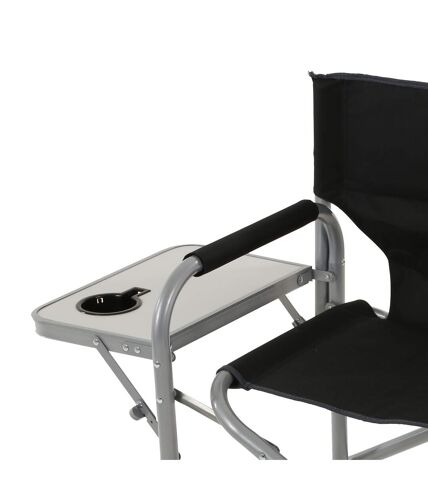 Regatta Directors Folding Camping Chair (Black/Seal Gray) (One Size) - UTRG4009