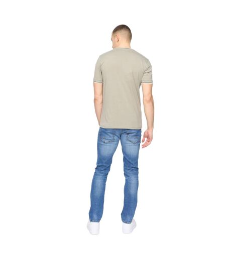 T-shirt Deuxtip Homme Ombre Chiné Crosshatch