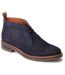 Mens knebworth leather chukka boots navy Base London-1