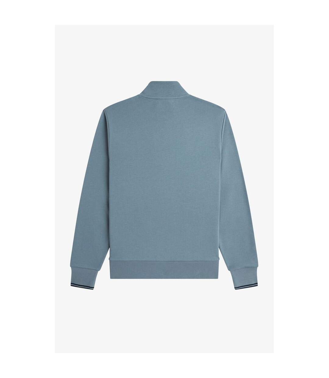 Mens Logo Half Zip Sweatshirt Blue Fred Perry-2