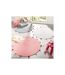 Tapis Rond Enfant Pompomparty 90cm Gris-3