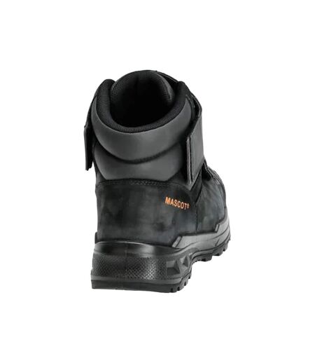 Mens Footwear Industry Nubuck Safety Boots Black Mascot