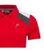 Womens/ladies Club Tech Polo Shirt Red White Head-4
