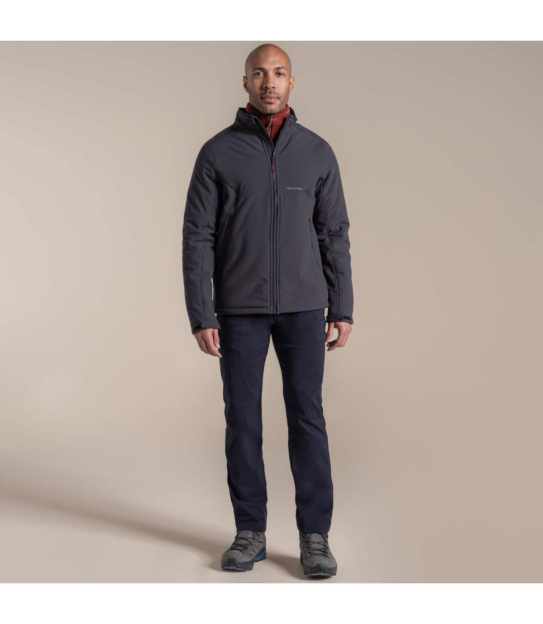 Mens Selside Soft Shell Jacket Dark Iron Craghoppers-1