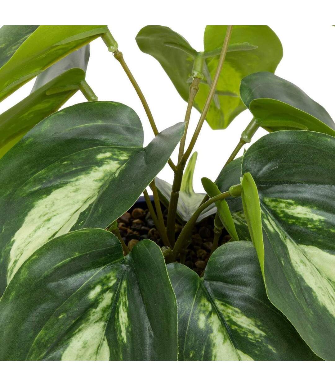 Plante Artificielle en Pot Soleya 30cm Bleu-3