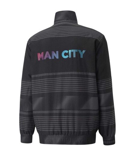 Mens Manchester City Fc Anorak  Black Puma