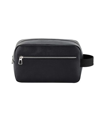 Quadra Tailored Luxe PU Wash Bag (Black) (One Size) - UTRW10011