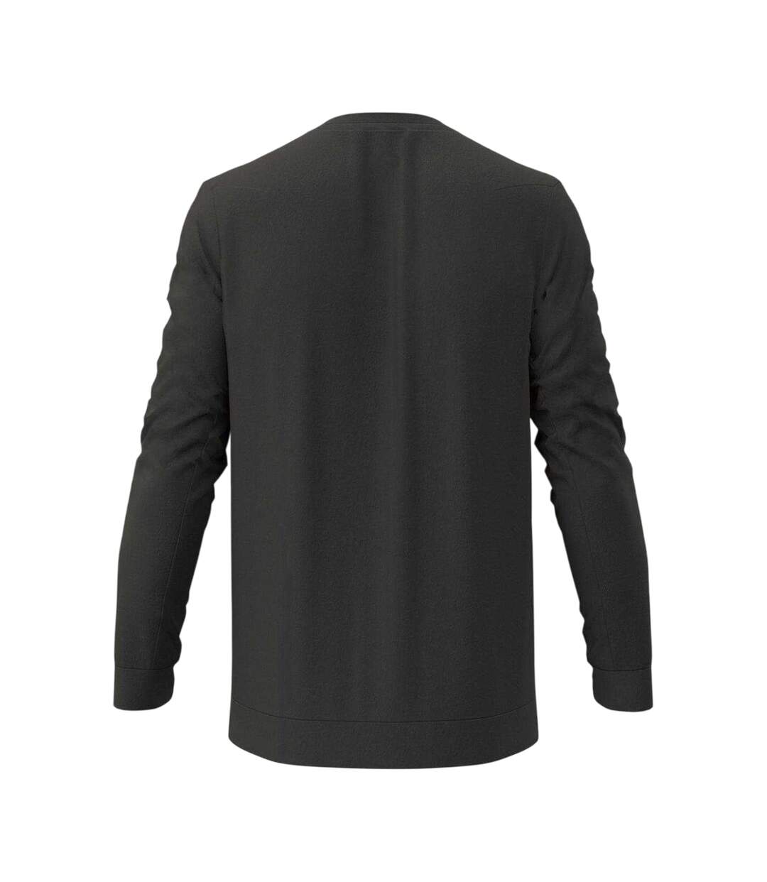 Mens Crew Neck Long-sleeved Sweatshirt Dark Grey Gelert-2