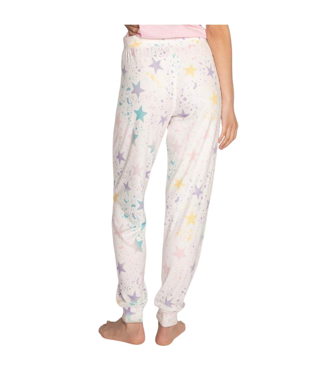 Pantalon De Détente Motif/style Imprimé Étoile Femme Blanc Cassé PJ Salvage-3