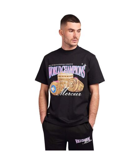 T-shirt world champion homme noir Mercier