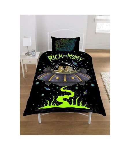 Rick And Morty Duvet Set (Black) - UTAG2629