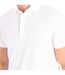 Short sleeve polo shirt with lapel collar WHITE man-2