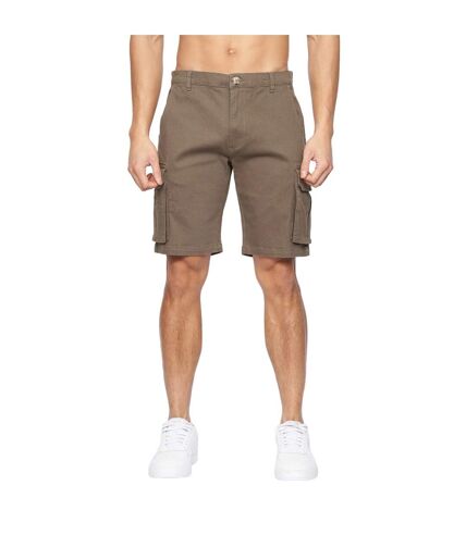 Short à poches frentons homme marron Crosshatch