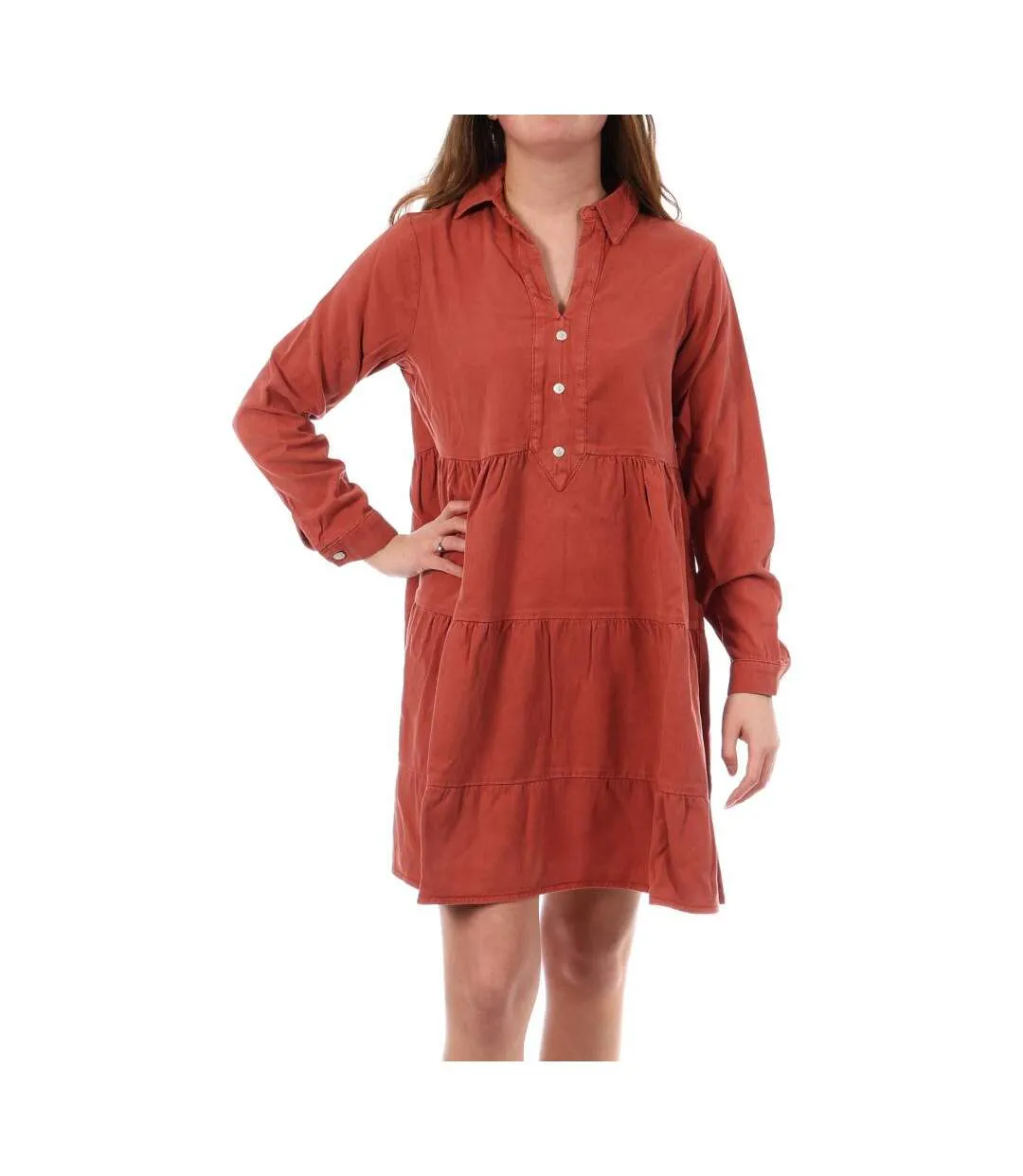 Robe orange femme kaporal genti-1