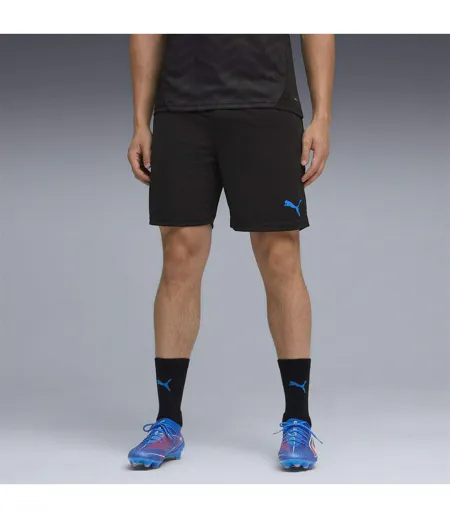 Mens Cup Logo Shorts Black Blue Puma